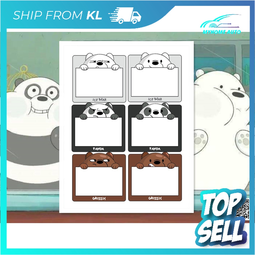 Cartoon Cute Design RoadTax Sticker Pelekat Cukai Jalan Rekaan Comel ...