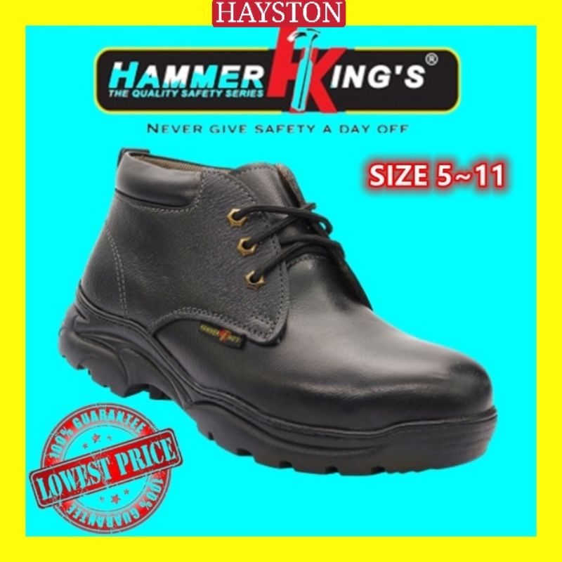 Hammer Kings Standard Safety Boots 13010 Mens Shoes Mid Cut Lace