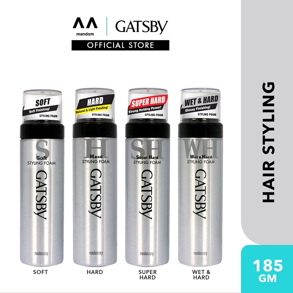 GATSBY Styling Foam 185gm (mens hair foam, foam hair, hairstyle
