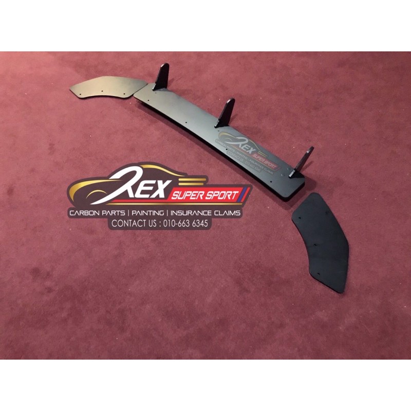 VW Volkswagen Golf Mk7 TSI GTI Rear Diffuser Maxton Black | Shopee Malaysia
