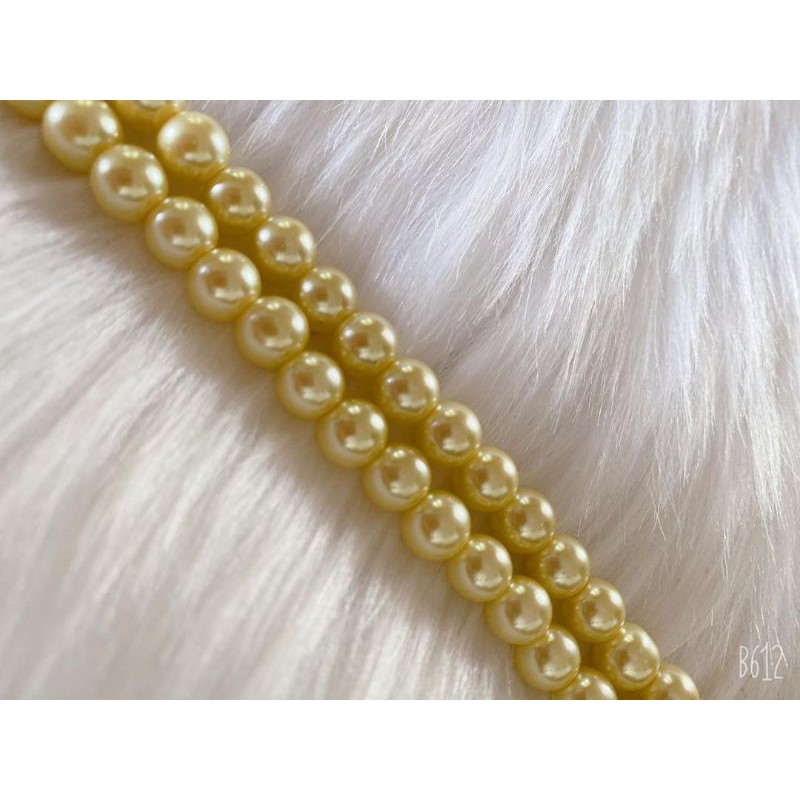 ⭐🔥 READY STOK 🔥⭐ GLASS PEARL/MANIK 8 MM 100PCS ( KUNING ) | Shopee Malaysia