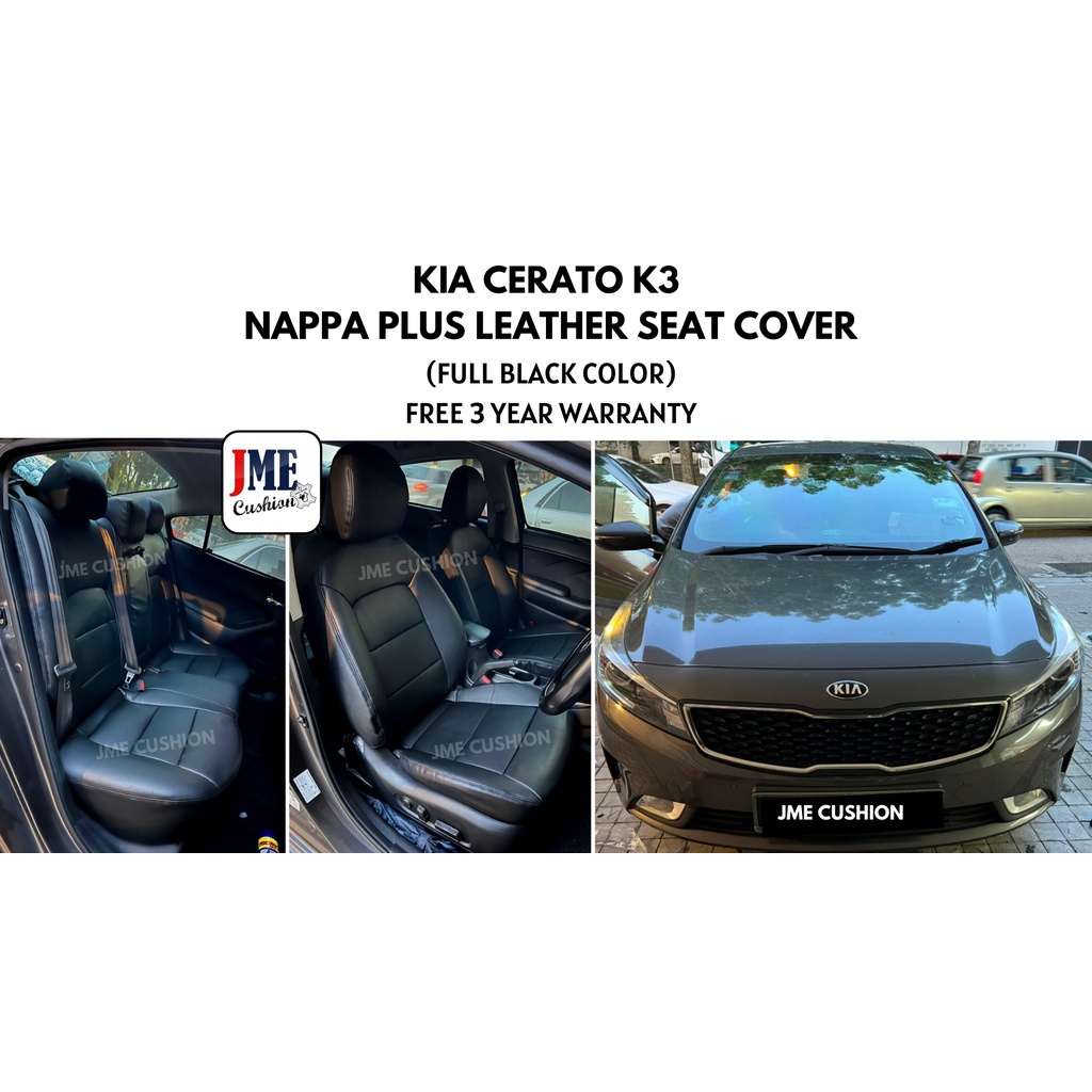 [JME CUSHION] KIA CERATO K3 (2008 - 2022) LEATHER SEAT COVER | Shopee