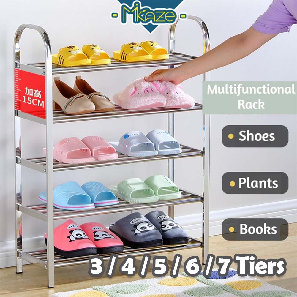 MIKAZE - SHOES RACK Stainless Steel Multi Tier Rack Flower Rack ...