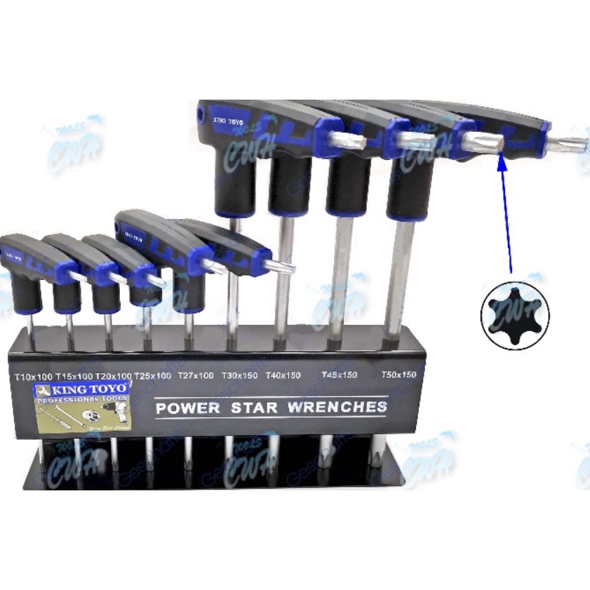 King Toyo 9pcs LType Torx / Star Key Wrench Set Shopee Malaysia