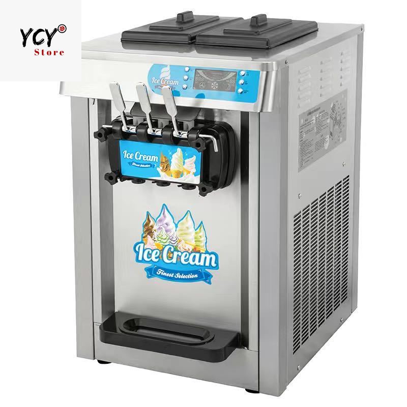 Soft ice cream machine mesin aiskrim soft ice cream table top ice cream ...