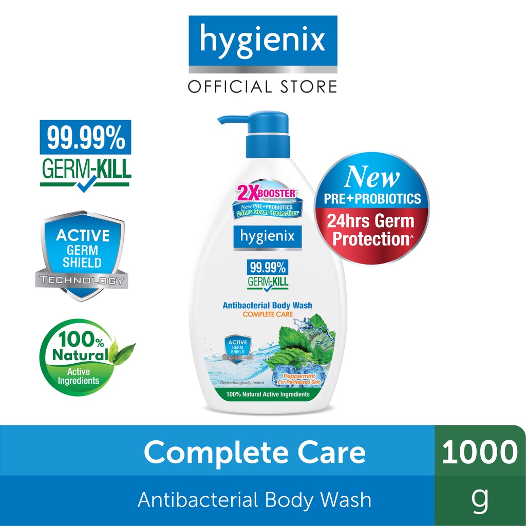 Hygienix Antibacterial Body Wash Complete Care Pre & Probiotics (950g ...