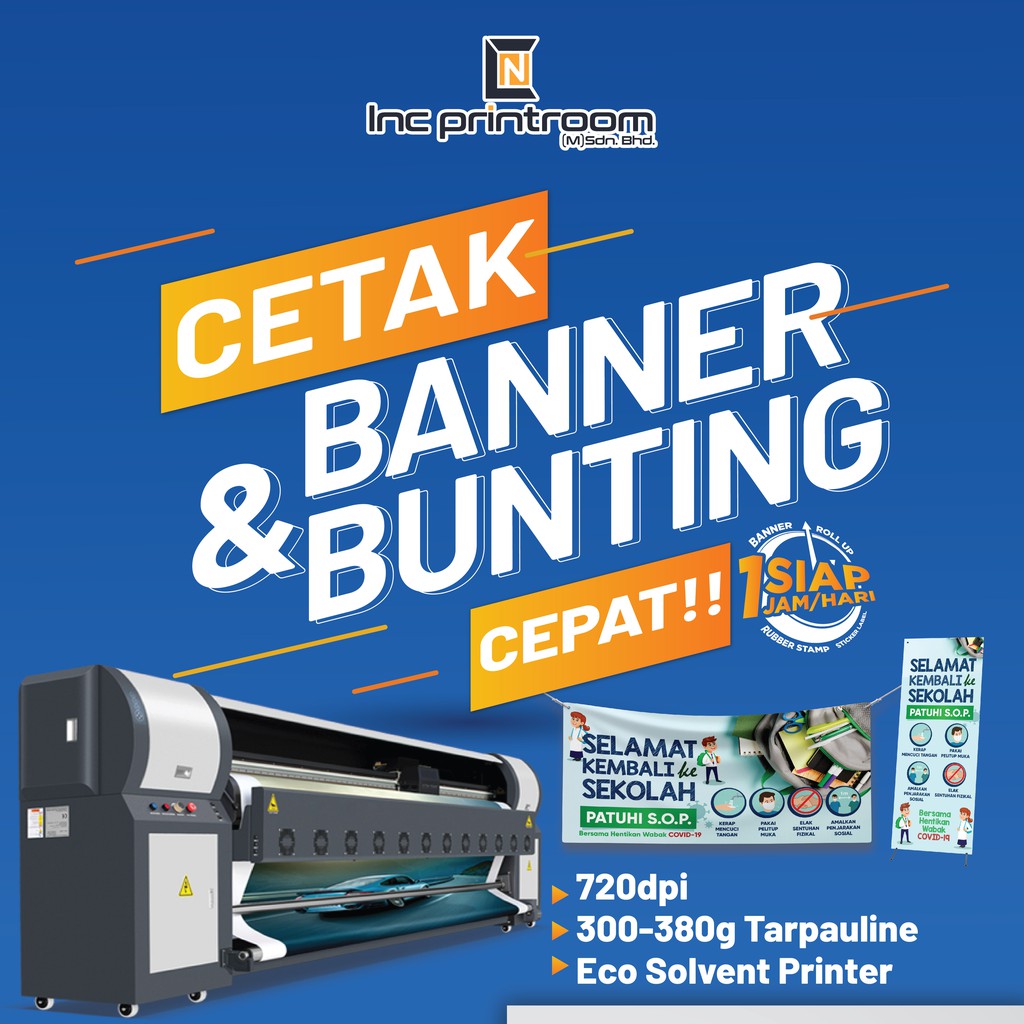 Cetak Banner Bunting Cepat,jom Cetak Apa-apa Sahaja 