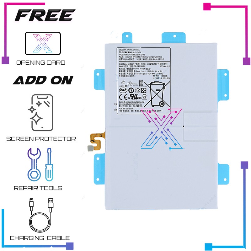 Battery Eb Bt725abe For Samsung Tab S6 T860 T865 Tab S5e T720 T725 Tab