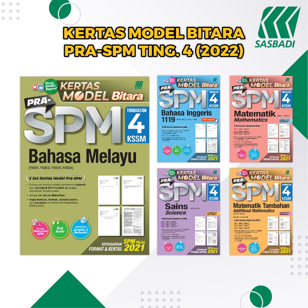 Kertas Model Bitara Pra Spm Ting 4 2022 Shopee Malaysia 