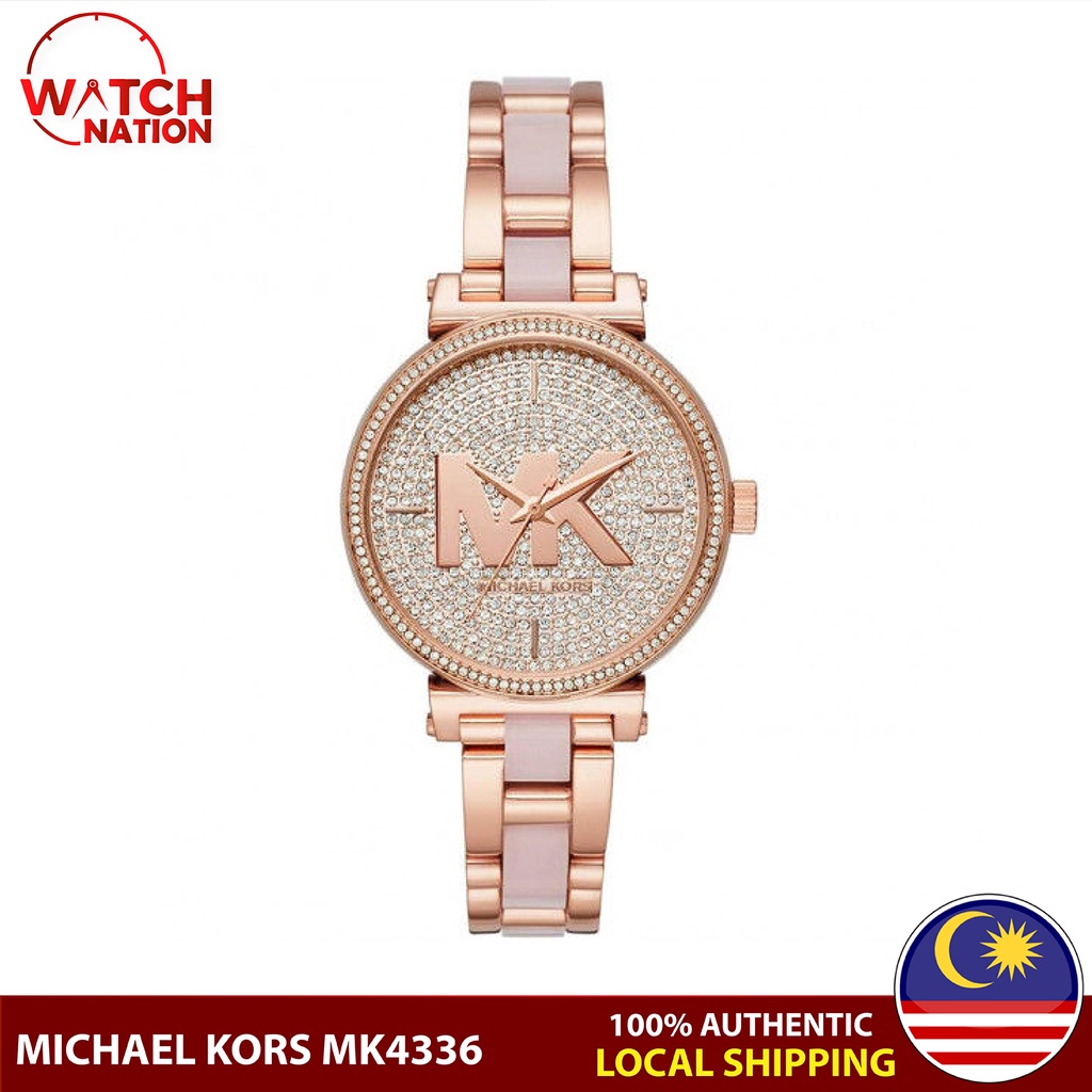 Original 2 Years warranty Michael Kors Classic Chronograph Women Ladies Watch Jam Tangan Wanita MK4336