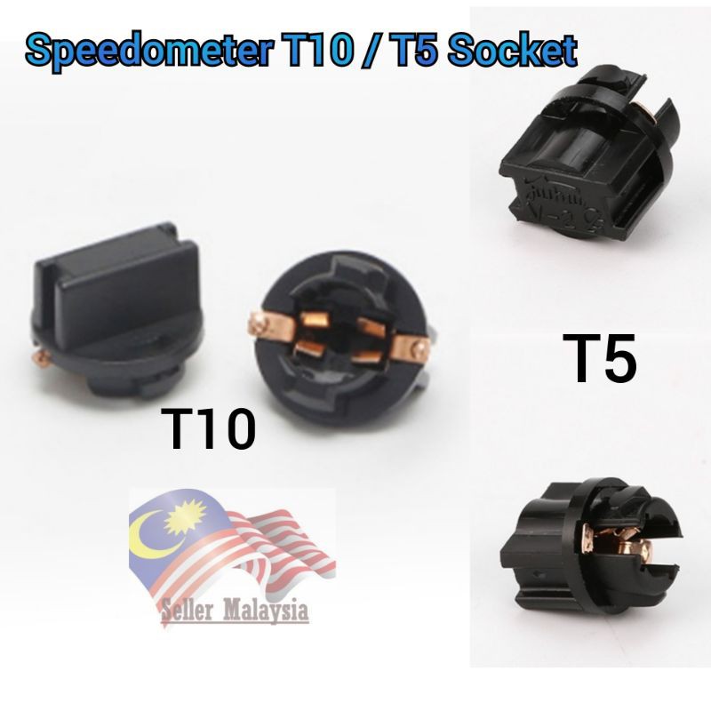 T10 T5 Meter Bulb socket Speedometer bulb Adapter | Shopee Malaysia
