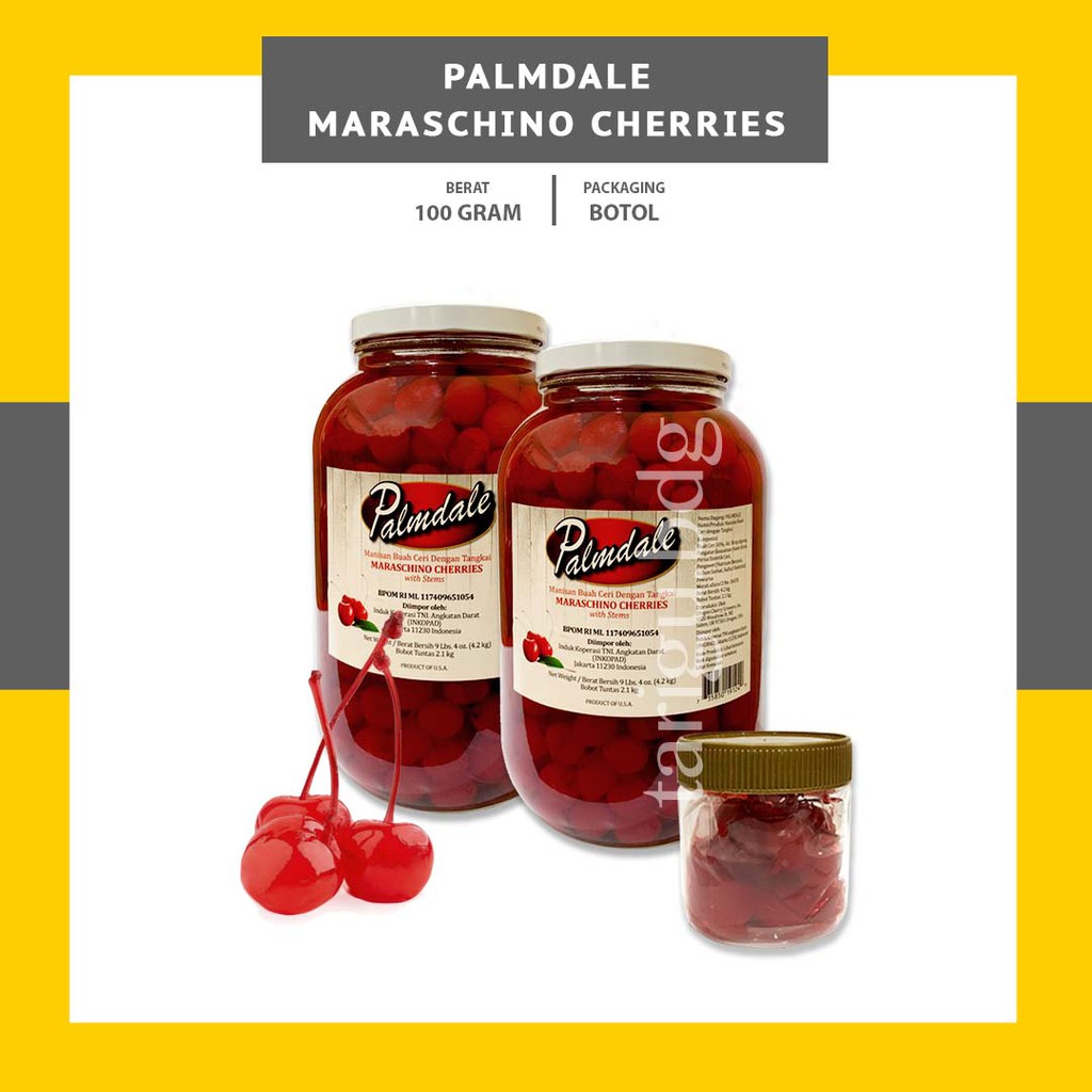 Red Story PALMDALE Tank 100GR RED CHERRY MARASCHINO CERRY IMPORT