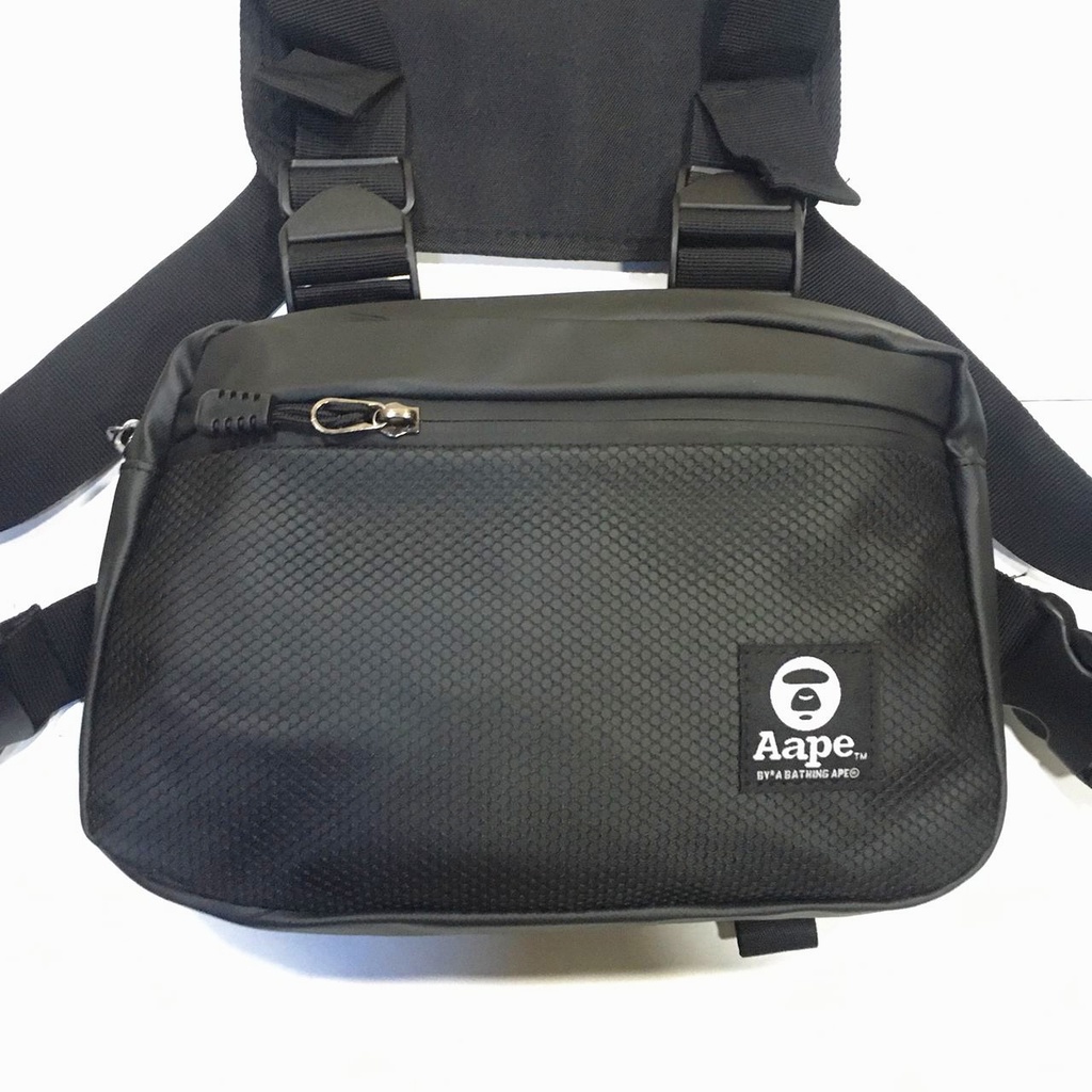 M) High Quality Waterproof PU Mix Brand Duck dude Gregory Pancoat Stone Bape Chest Bag Rider Bag w Waterproof Zip