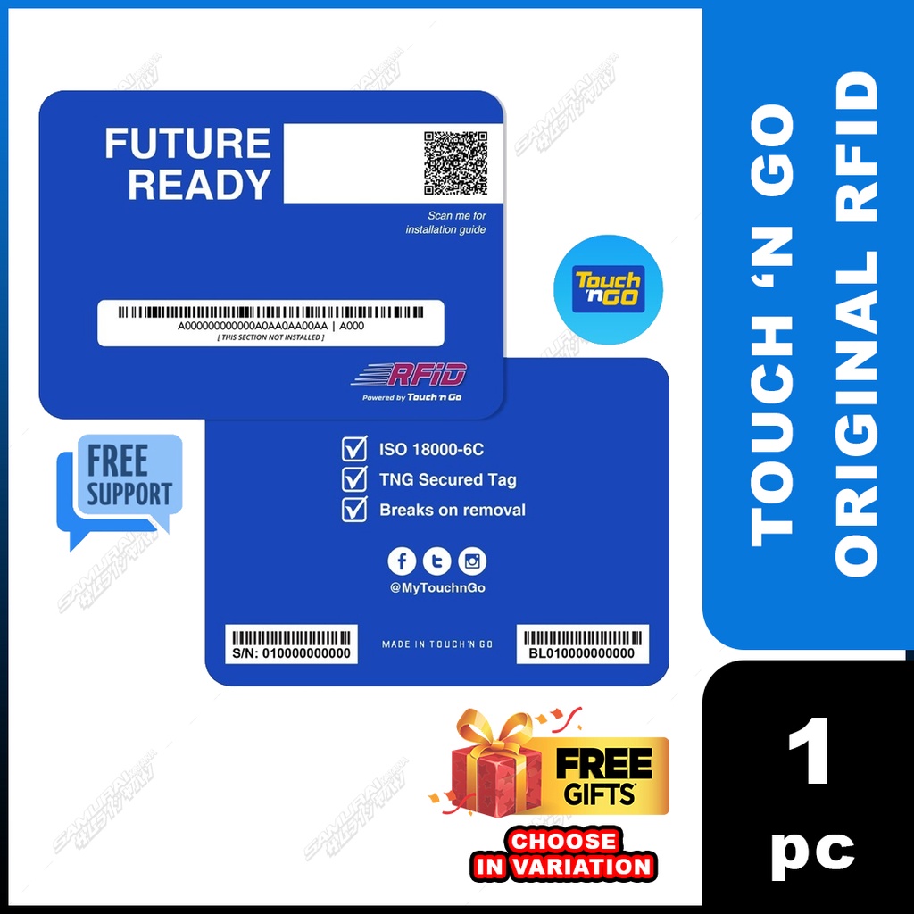 Sale Touch 'n Go Self - fitment (DIY) RFID Tag RFID Sticker TNG CHOOSE ...
