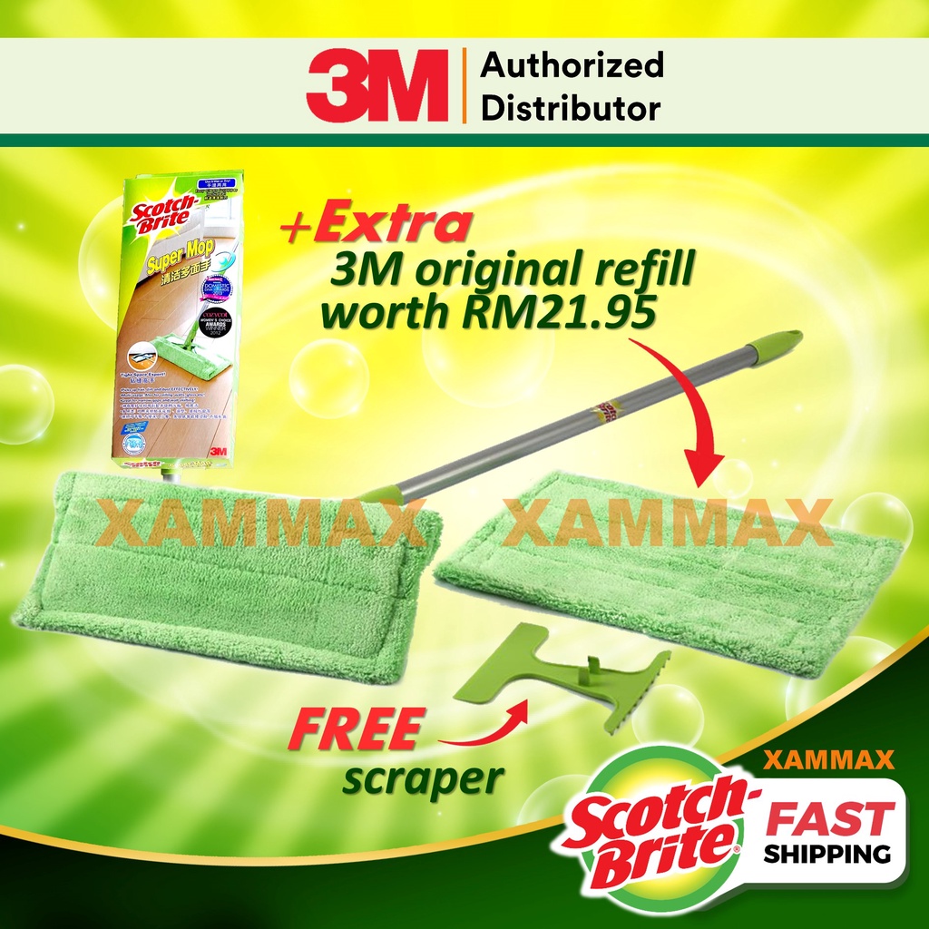 3M SCOTCH-BRITE Super Mop Dry And Wet