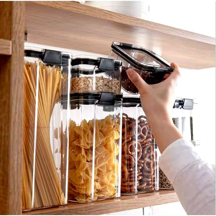 Cabinet Hanging Airtight Food Storage Container Plastic Kitchen  Refrigerator Large-capacity Noodle Box Multigrain Storage Tank