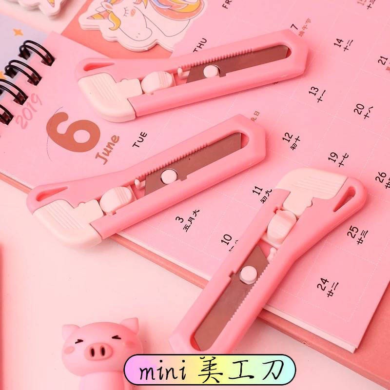 Pink small Cutter Knife / Small Cutter / Cutter 小刀片 Student Cutter ...