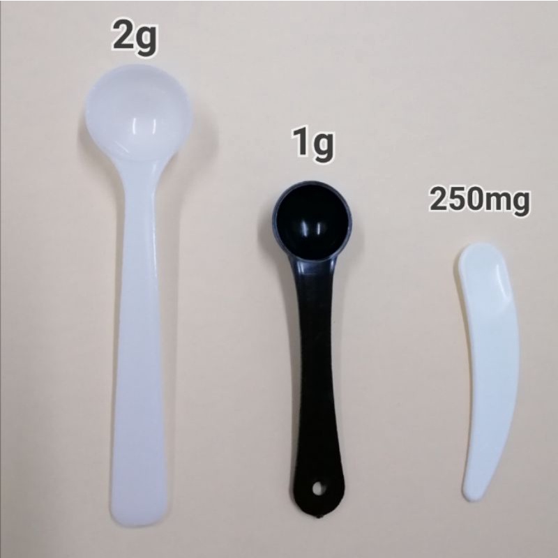 250mg/1g/2g/7g Plastic Measure Spoon Milk Powder Liquid household