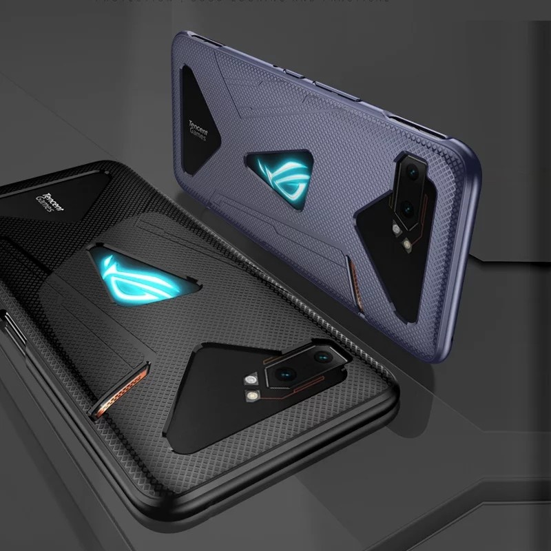 Asus ROG PHONE CASE 2 ROG 2 SOFT TPU SLIM CARBON SHOCKPROOF ANTI-HEAT ...