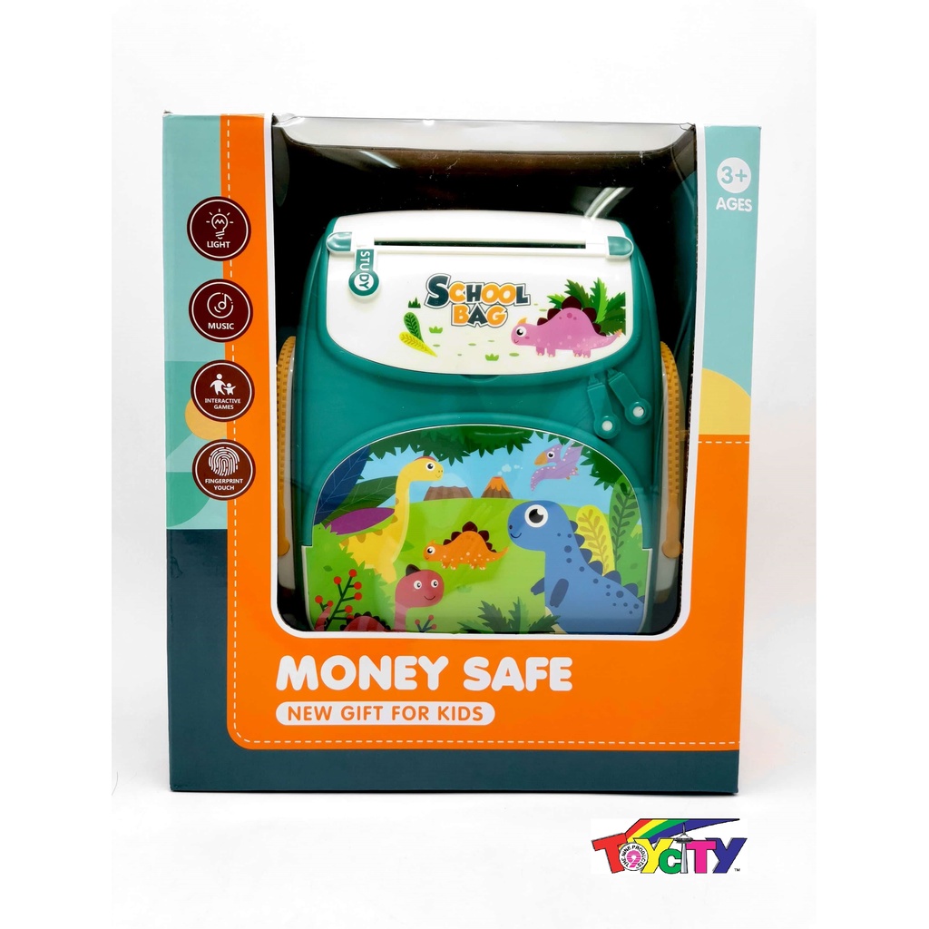 ELECTRONIC MONEY SAFE FOR NOTES AND COIN BOX SCHOOL BAG SAVE BANK MONEY