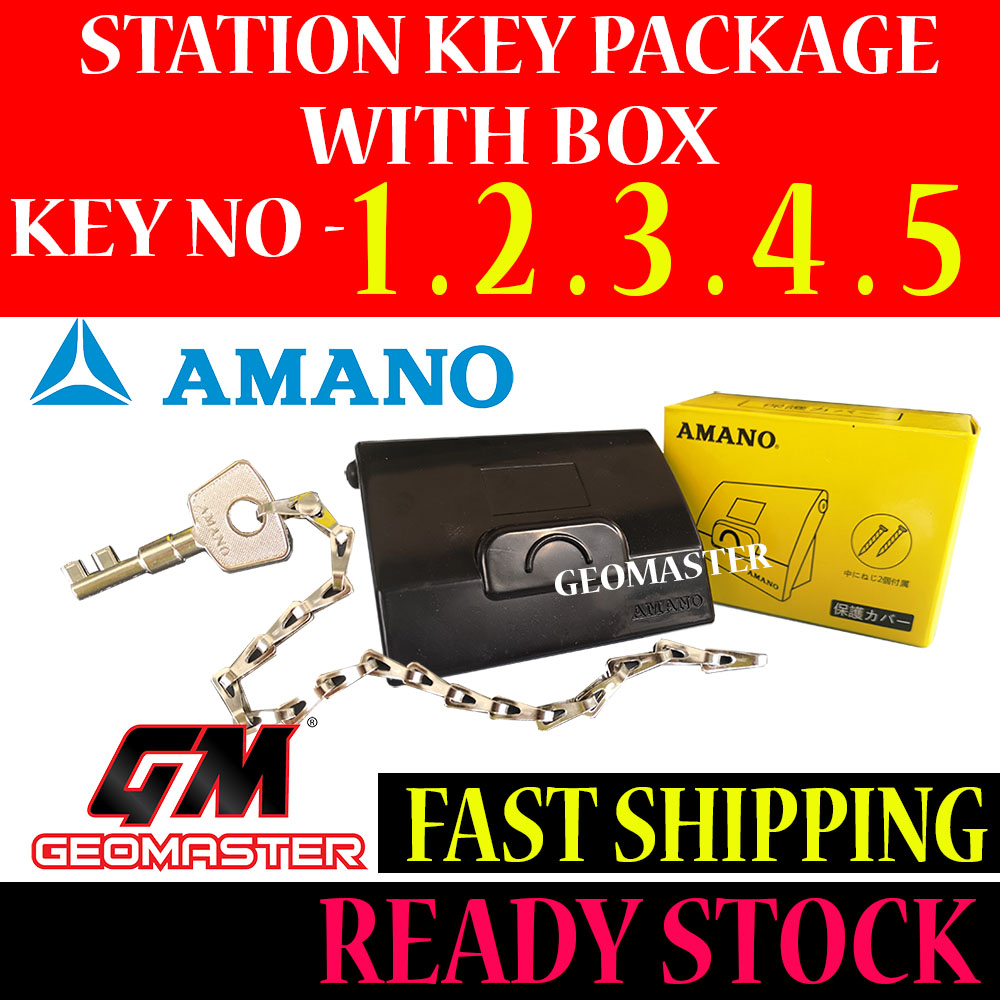 ( PACKAGE D ) AMANO STATION KEY WATCHMAN CLOCK KEY WITH STATION BOX