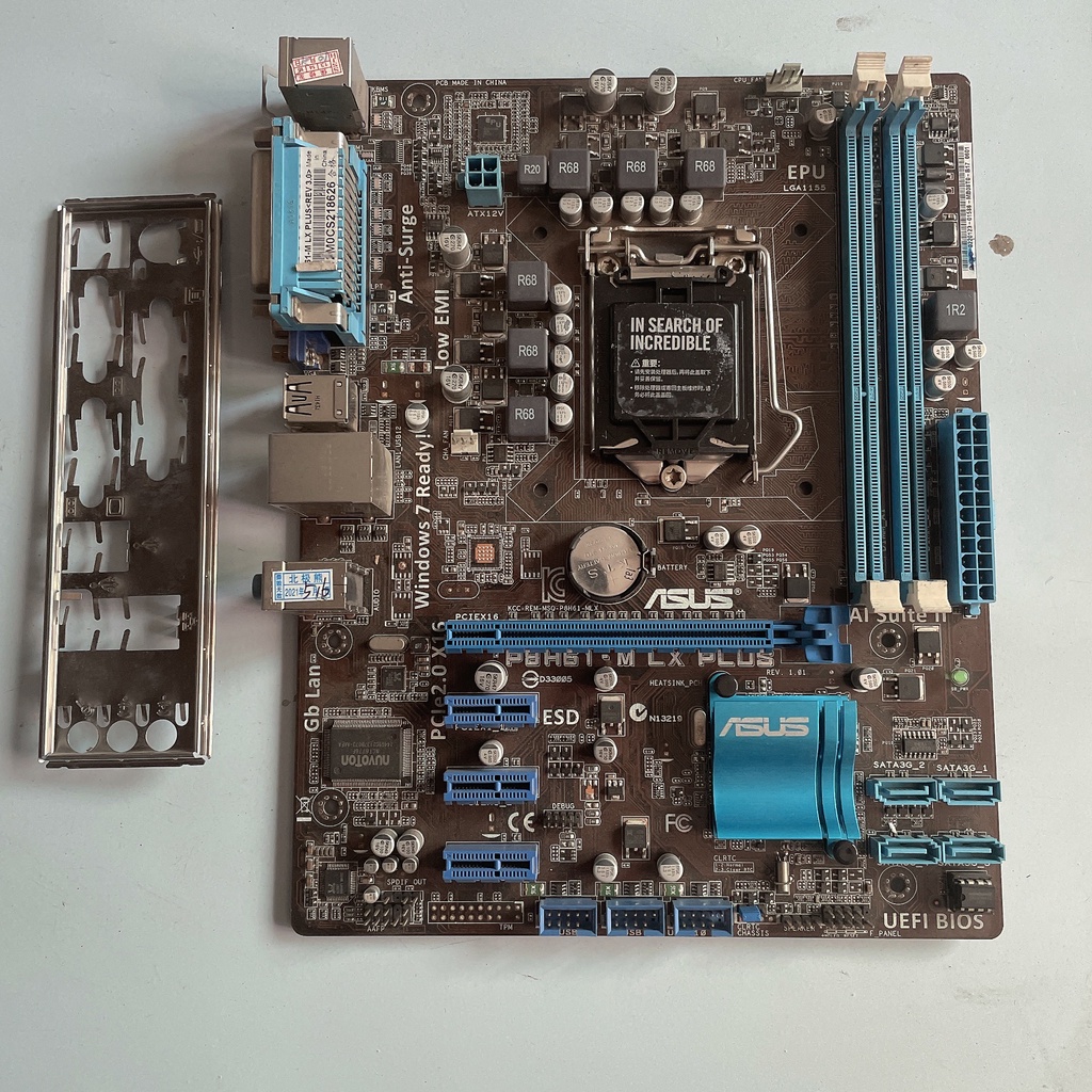 ASUS P8H61M LX original motherboard DDR3 LGA 1155 H61 16GB for I3 I5
