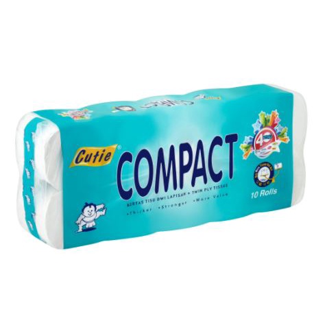 [READY STOCK] Cutie Compact / 123 Toilet Tissue 10 rolls toilet tisu ...