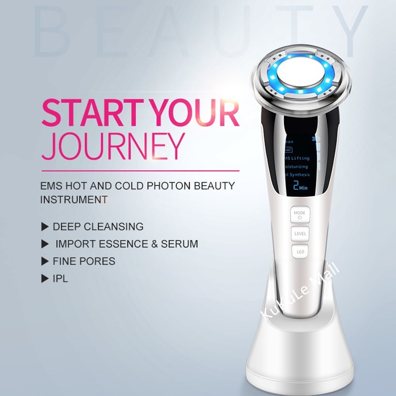 🔥Beauty salon EMS Hot & Cool Skin care device Beauty machine Red Blue