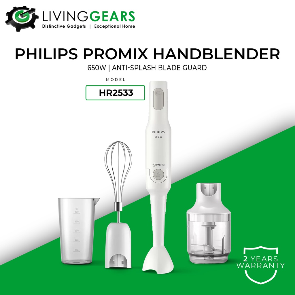 Philips Hand Blender Mixer ProMix Technology HR2533 / HR2535 / HR2520