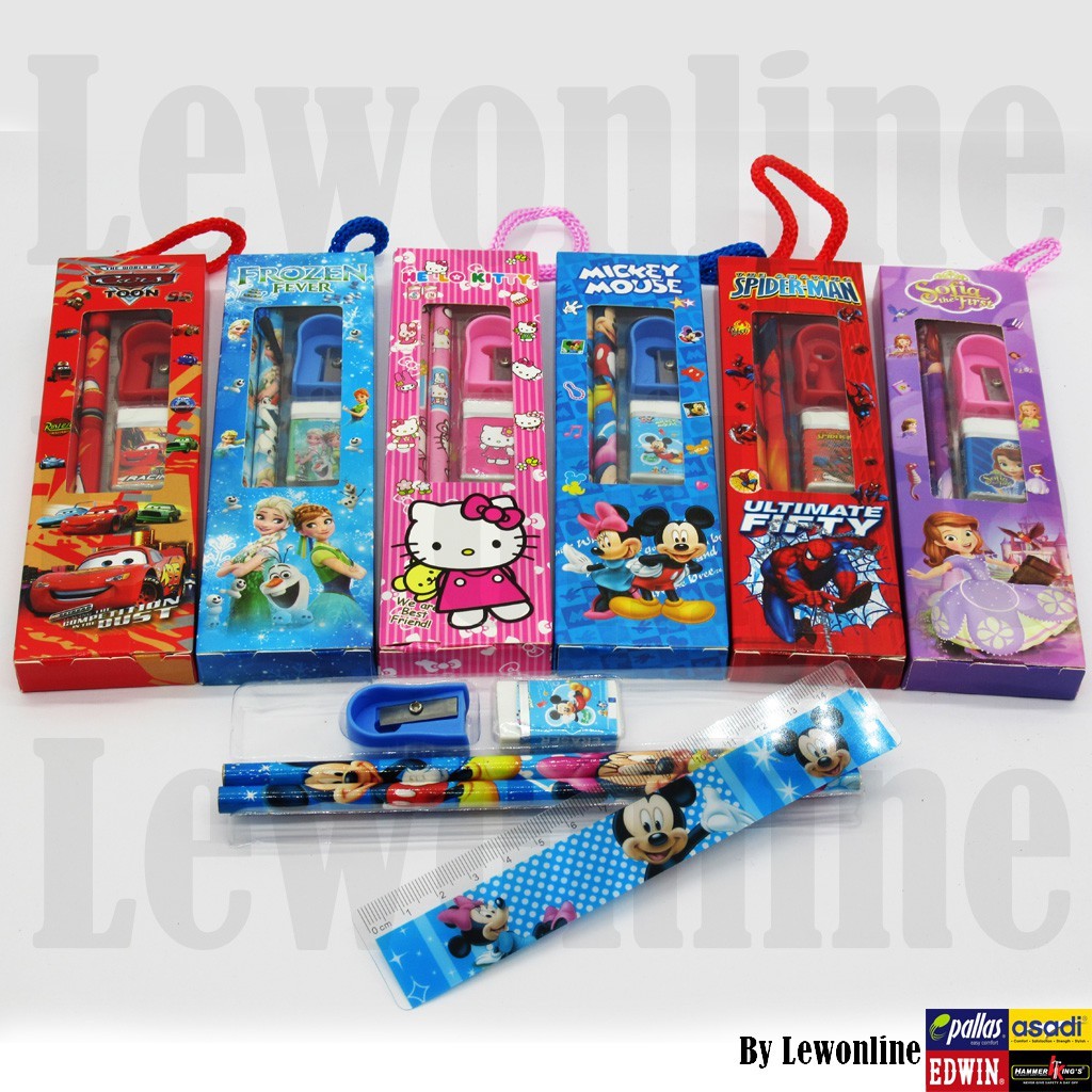 Kids Children Birthday Party Bag Stationery Set / Children Day Gift