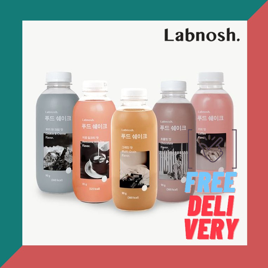 [Labnosh] Food Shake 5kinds (Grain, Chocolate, Milk Tea, Cookie & Cream ...