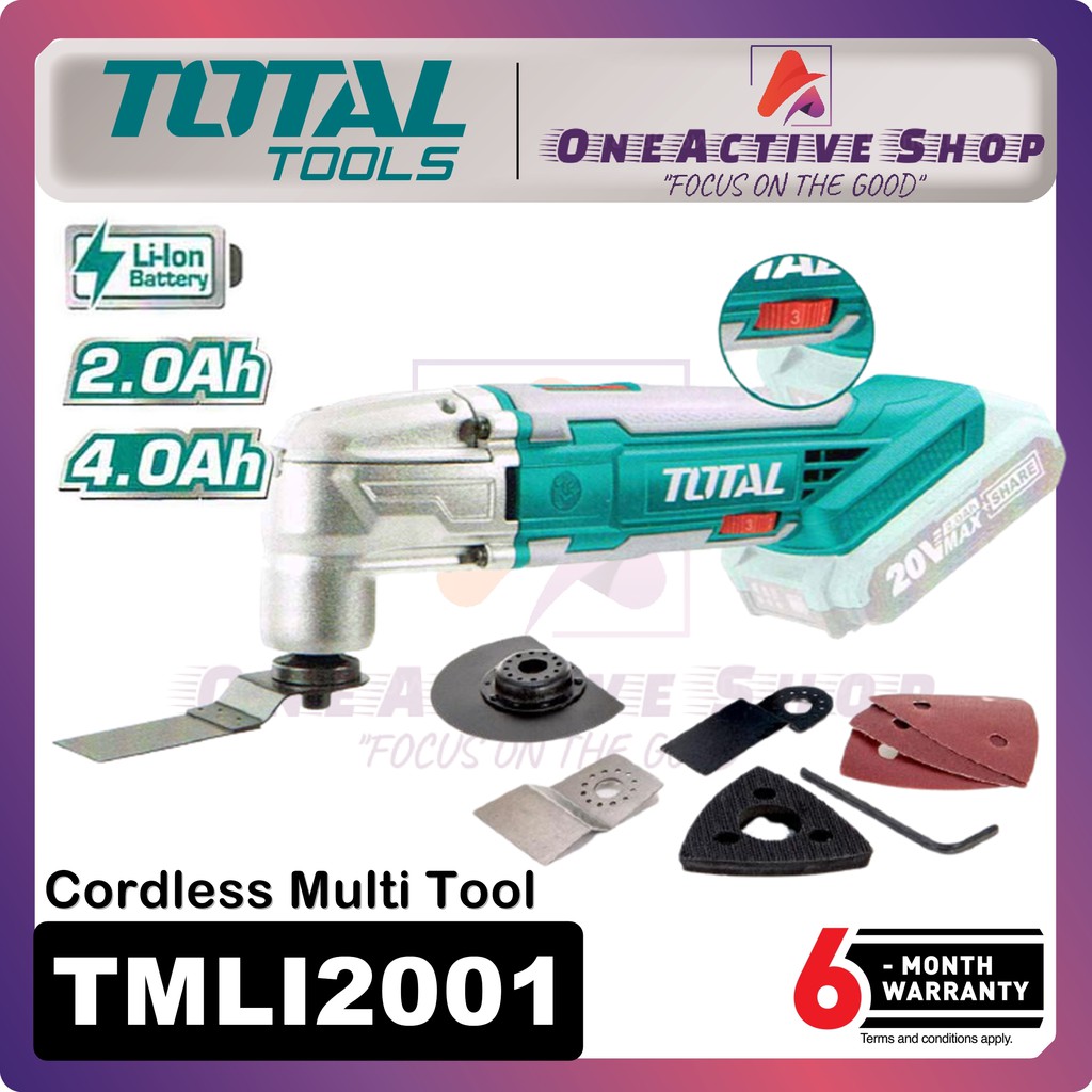TOTAL Cordless Multi Tool TMLI2001 6 Month Warranty ( TOTAL MULTI