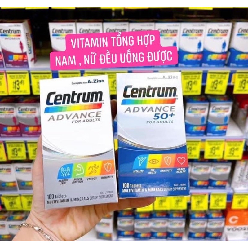 Centrum Advance Australia Multivitamin box of 100 capsules | Shopee ...