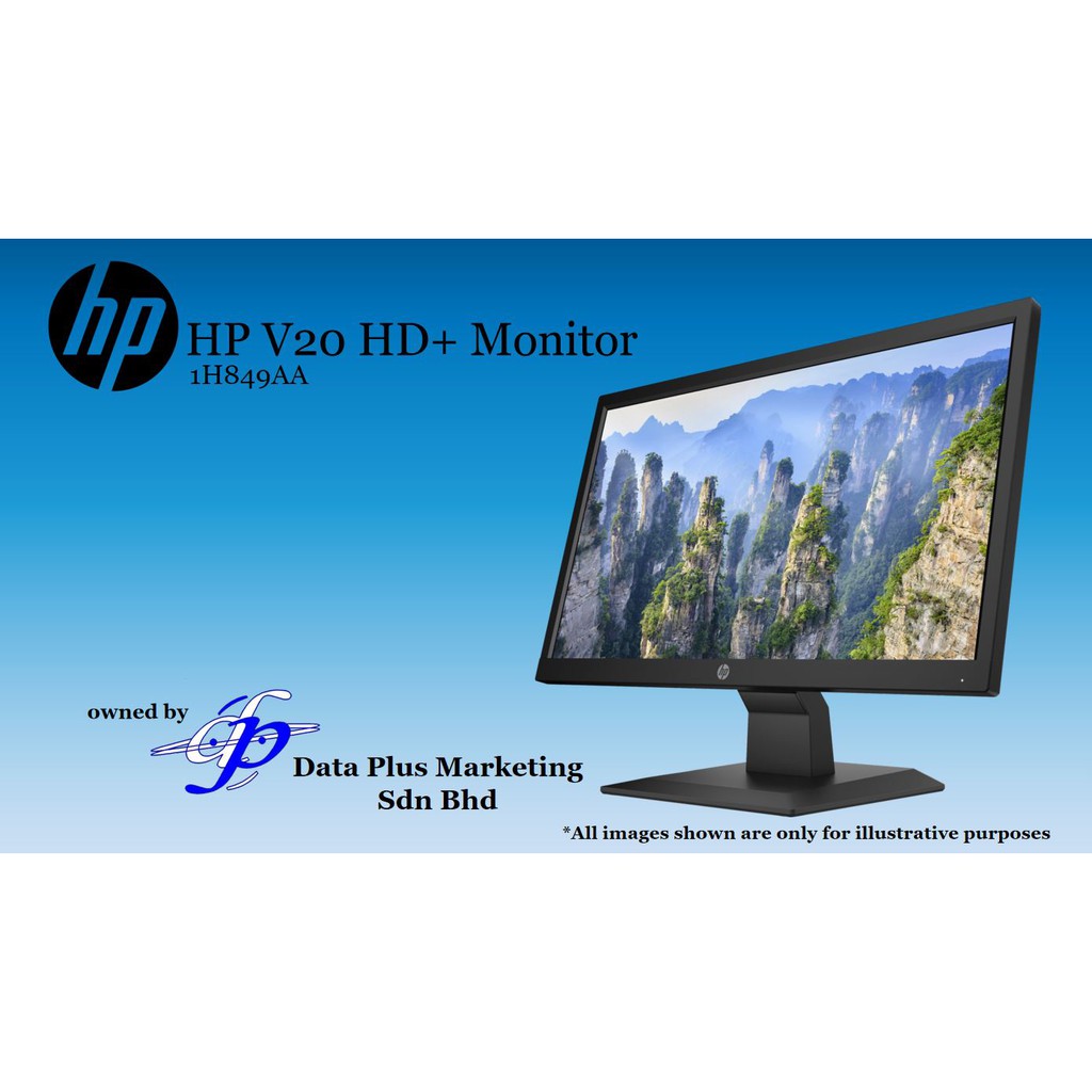 HP V20 HD+ Monitor 1H849AA Shopee Malaysia