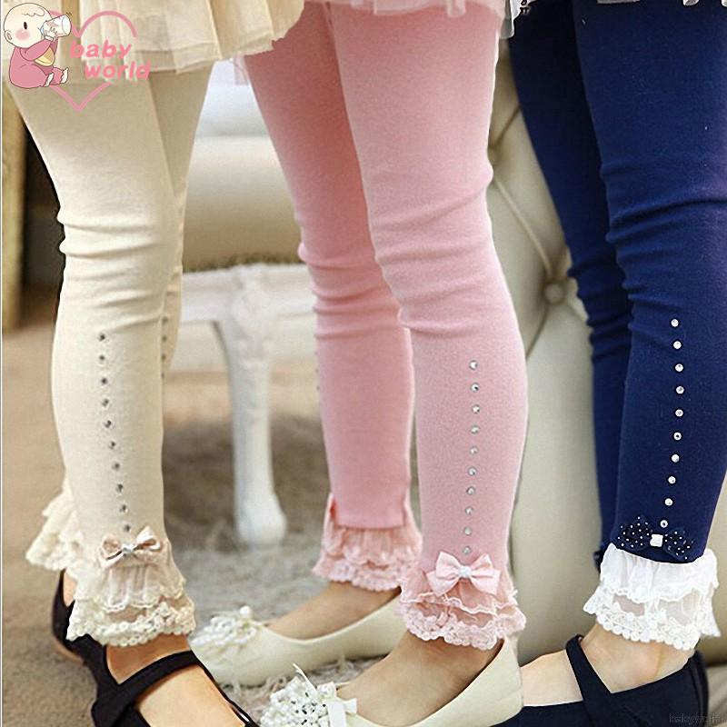 Baby girl best sale lace leggings