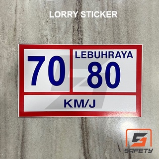 Lorry Sticker A, C, T, KA, Spad, 70/80,80/90, sticker puspakom, stiker ...