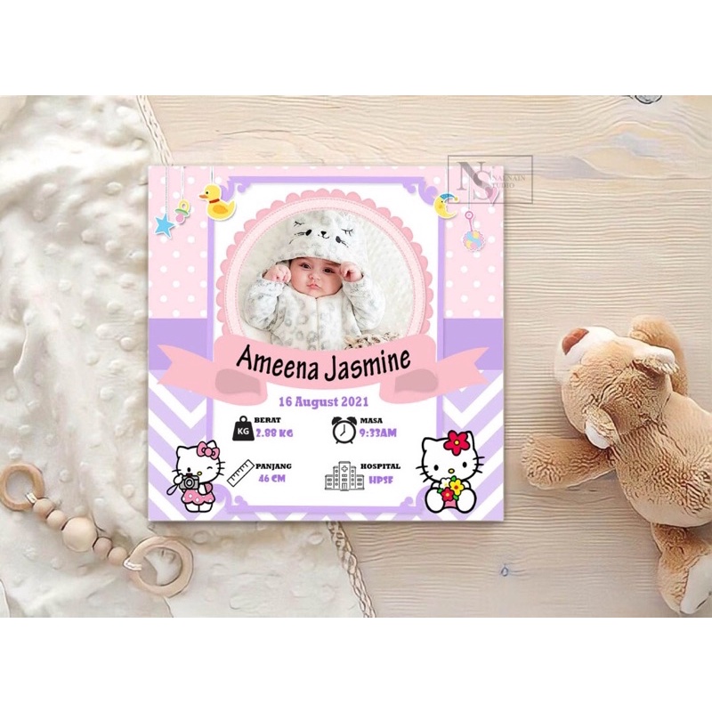 Baby Frame [HOT DESIGN] FRAME CANVAS BIO BABY MURAH | Shopee Malaysia
