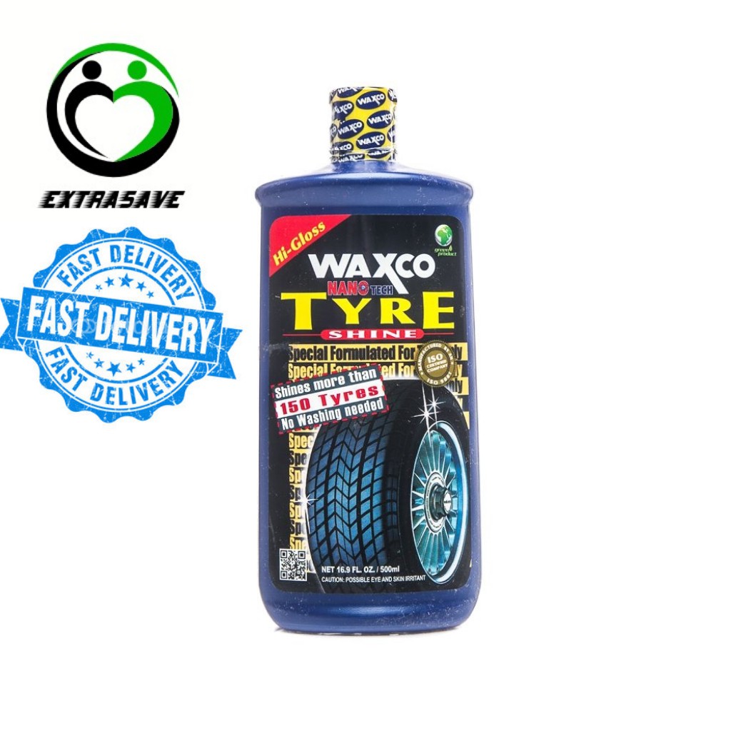 High Quality Polish Tayar Berkilat 500ml WAXCO Nano Tech Tyre Shine HI -  Gloss Net 16.9 FL. OZ / 500ml