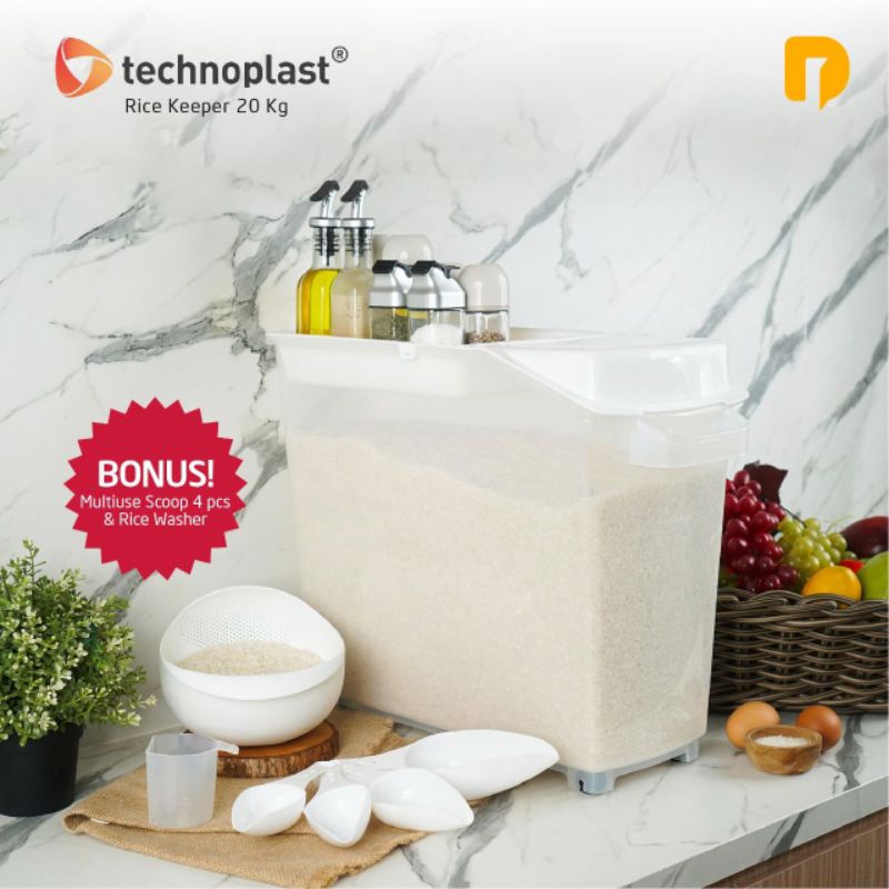 Gy - Technoplast RICE KEEPER 20 KG / RICE Dispenser / RICE Dispenser ...