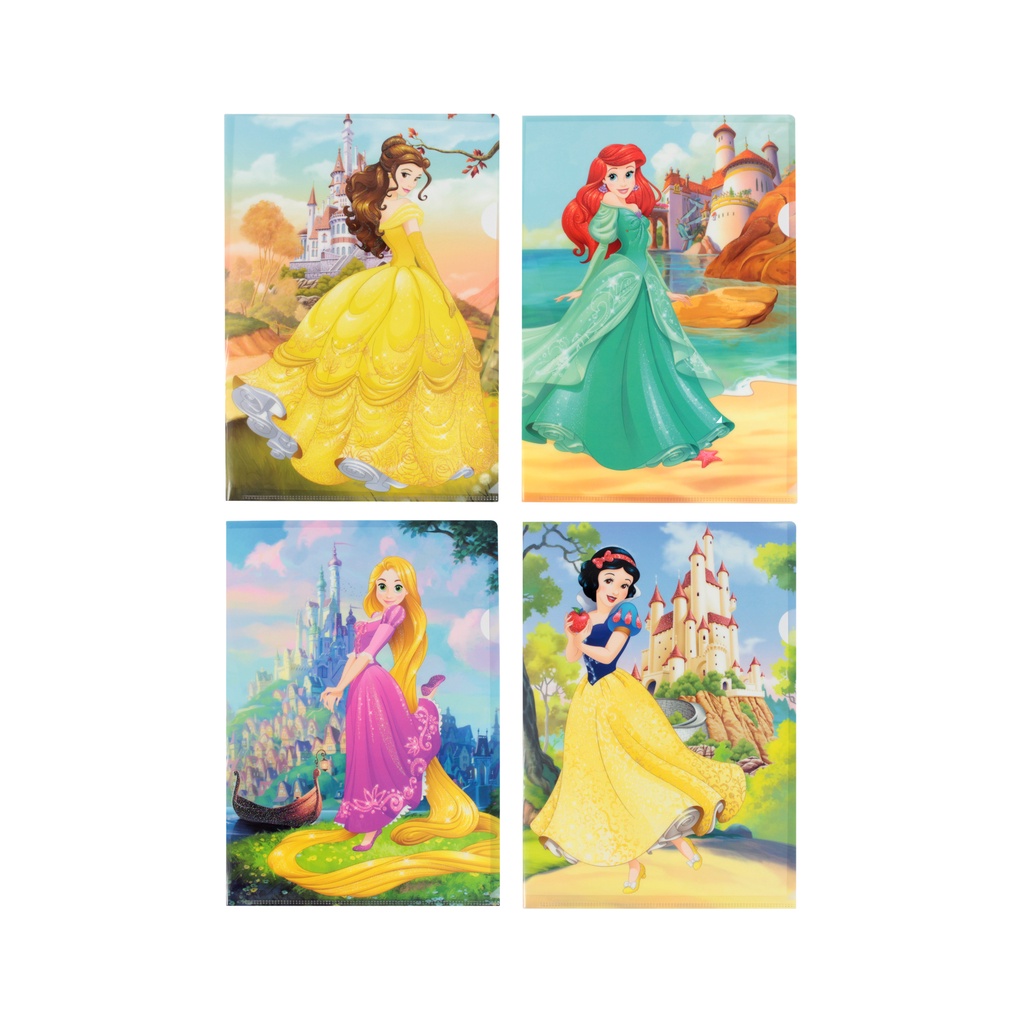 Disney Princess A4 PP Folder With Glitters - Cute Stationery For Girls ...