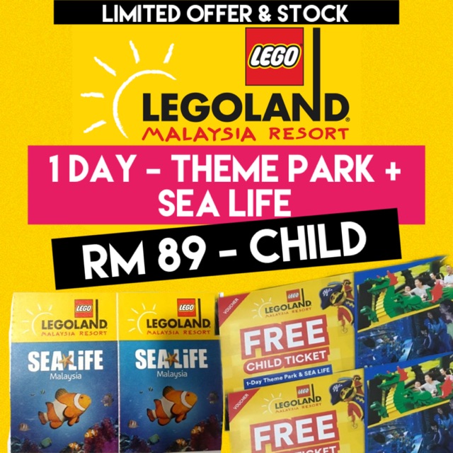 Legoland Theme Park Sea Life Ticket for child Shopee Malaysia