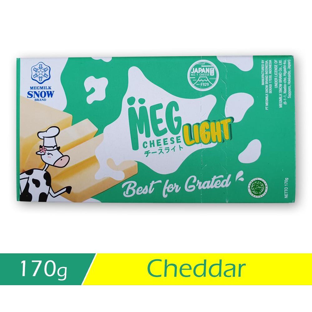 MEG Cheddar Cheese Light 170g Keju Cheddar Processed Cheddar [MegMilk ...