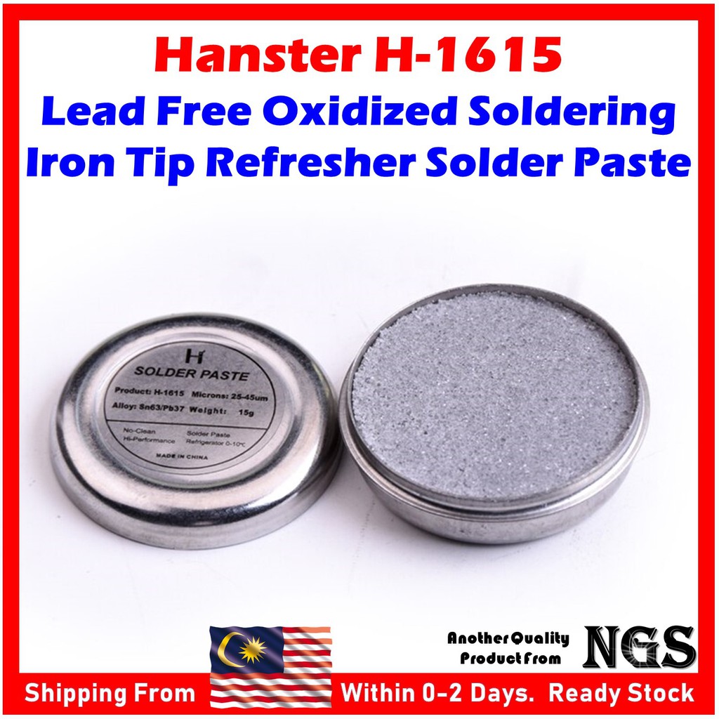 ORIGINAL Hanster H1615 Lead Free Oxidized soldering iron tip refresher