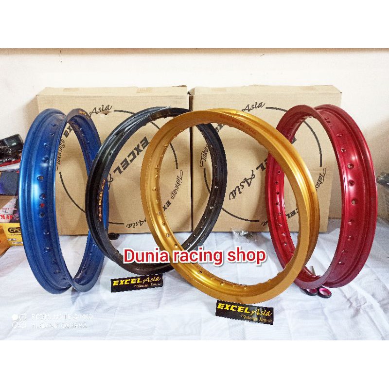 MERAH HITAM Takasago Excel Asia 185 17 Silver Gold Red Blue Black Rims ...