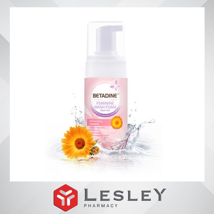 Betadine Feminine Wash Foam Moisturizing Calendula 100ml Shopee Malaysia