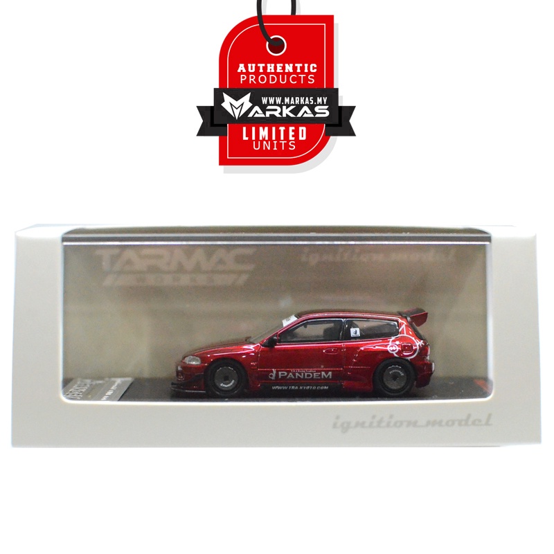 IGNITION MODEL 1/64 1414 PANDEM CIVIC EG6 RED METALLIC EXCLUSIVE 
