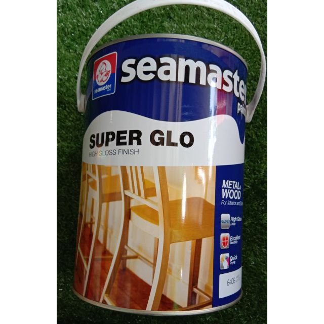 Seamaster Super Glo High Gloss Finish Paint for Steel or Wood 5 liters ...