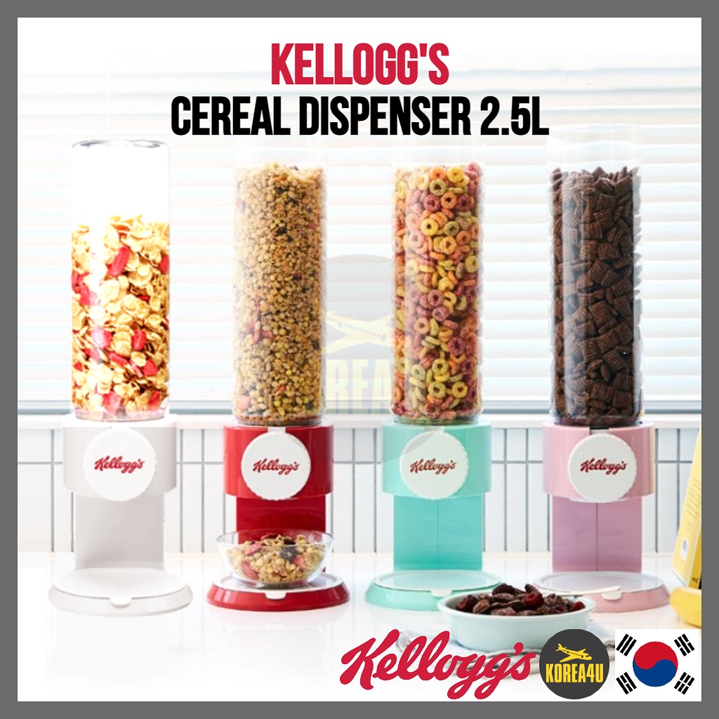 [Kellogg's] Cereal Dispenser Dry Food Container 2.5L Shopee Malaysia