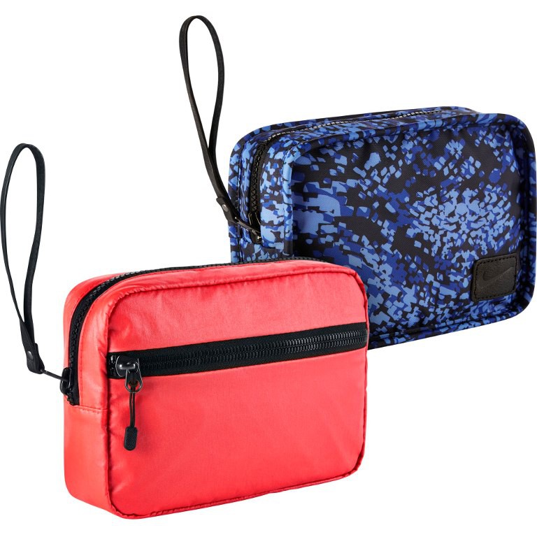 100 Authentic Nike Studio Clutch Bag Reversible Bright Crimson Deep Royal Shopee Malaysia