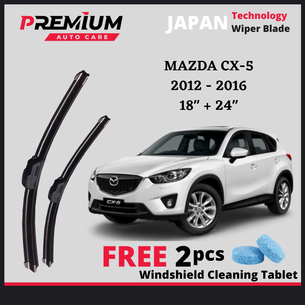 MAZDA CX5 CX5 20122016 JAPAN TECHNOLOGY PREMIUM RUBBER WIPER BLADE